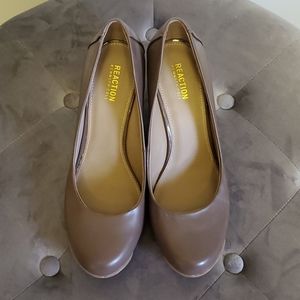 Kenneth Cole Leather Platform Wedge Heel